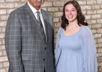 Anthony and 2023 Straight 'A' Scholarship Overall Female of the Year Savannah Grubbs at 2023 Straight 'A' Luncheon